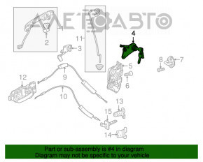 Burlanul de blocare din fața stânga Honda HR-V 16-22