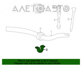 Suportul de fixare a stabilizatorului frontal dreapta pentru Ford Explorer 11-19