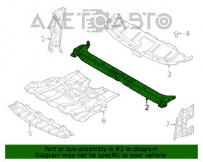 Bara superioară a televizorului Nissan Rogue 21-23, nou, OEM original