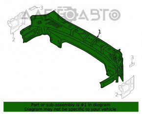 Panoul din spate al Hyundai Santa FE 19-20, format din 2 piese, albastru.