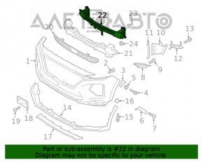 Amplificatorul de bara fata Hyundai Santa FE 19-20 SUA