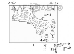 Bara de protecție față dreapta pentru Hyundai Santa Fe 19-20