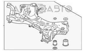 Подрамник передний Hyundai Santa FE 19- AWD новый OEM оригинал