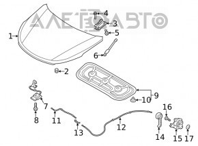 Capota naked Hyundai Santa FE 19 - nou original OEM