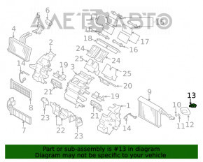 Supapa de încălzire a aerului condiționat pentru Subaru Outback 15-19