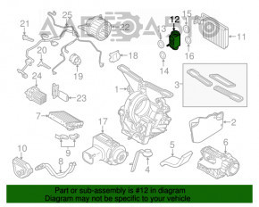 Ventilatorul de încălzire al aerului condiționat Mini Cooper F56 3d 14-