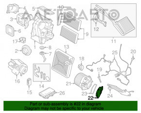 Rezistorul de încălzire Mini Cooper F56 3d 14-