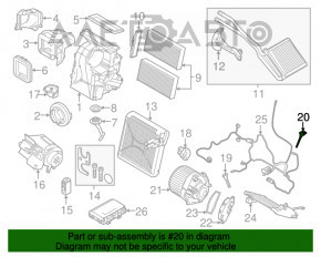 Датчик температуры в печке Mini Cooper F56 3d 14- тип 1