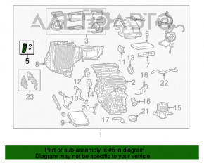 Ventilatorul de încălzire a aerului condiționat pentru Fiat 500L 14-