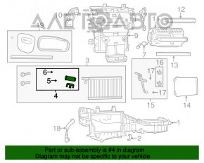 Ventilatorul de încălzire a aerului condiționat al Dodge Durango 12-