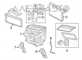 Ventilatorul de încălzire al aerului condiționat al Jeep Compass 17-