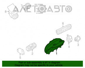 Щиток приборов BMW X3 F25 11-17 99к