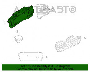 Tabloul de bord BMW X3 G01 18-21 pentru proiecție.