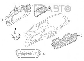 Tabloul de bord BMW X3 G01 18-21 pentru proiecție.