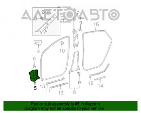 Capacul amortizorului din față dreapta jos Toyota Prius 2004-2009