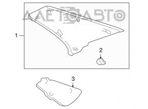 Накладка задней стойки правая Lexus IS200 IS300 99-05