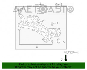 Болт крепления переднего подрамника 4шт комплект Hyundai Santa FE 19-20