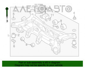 Болты крепления заднего подрамника Hyundai Santa FE 19-