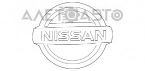 Emblema siglei Nissan pentru Nissan Leaf 11-17, nou OEM original.