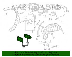 Grila de ventilatie dreapta Toyota Highlander 20-