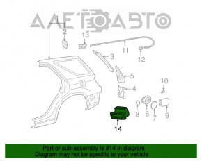 Щиток вентиляции левый Lexus RX300 98-03