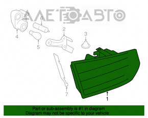 Lampa interioară pentru capacul portbagajului dreapta BMW 3 F30 12-15