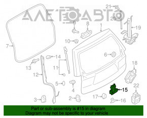 Замок двери багажника Subaru Forester 14-18 SJ электро