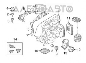 Far stânga față asamblată BMW 5 G30 17-20 inele Corona LED S524A cu montare, nisip