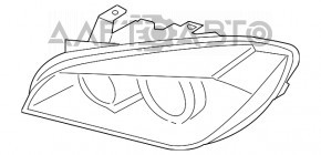 Far stânga față asamblată BMW X1 F48 16-22 halogen