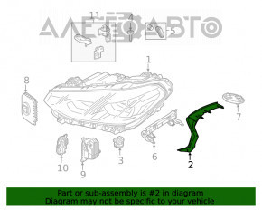 Capac far stânga BMW X3 G01 18-21 cauciucuri