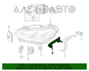 Кронштейн фары правый BMW X3 G01 18-21