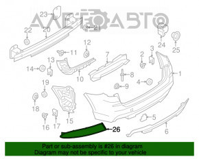 Reflector spate stânga BMW X3 F25 11-14 pre-restilizare, nou, original OEM.