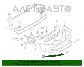 Reflector spate stânga BMW 5 G30 17-23 nou OEM original