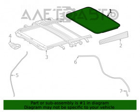 Fereastra panoramică Toyota Highlander 20-