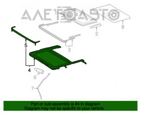 Mecanismul capacului portbagajului Toyota Solara 04-08