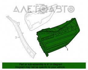 Lampa interioară pentru capacul portbagajului dreapta BMW 7 G11 G12 16-19