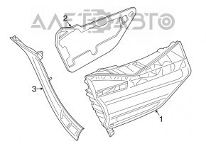 Lampa interioară pentru capacul portbagajului dreapta BMW 7 G11 G12 16-19