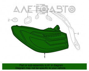 Lampa exterioară aripă stângă BMW 5 G30 17-20