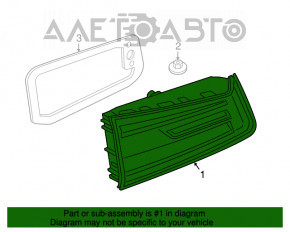 Lampa capac interior portbagaj dreapta BMW 5 G30 17-20 fisuri