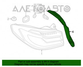 Capacul farului stâng BMW 5 G30 17-20