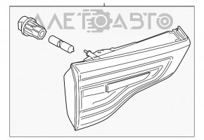 Lampa interioară pentru ușa portbagajului stânga BMW X3 G01 18-21 halogen