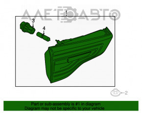 Lampa interioară pentru ușa din spate dreapta a portbagajului BMW X3 G01 18-21 halogen