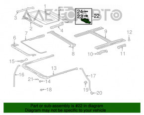 Мотор люка Lexus IS200 IS300 99-05