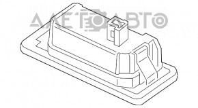 Подсветка номера крышки багажника правая BMW 5 G30 17-23