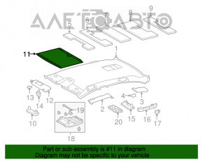 Шторка люка Lexus GS300 GS350 GS430 GS450h 06-09 бежевая, под химчистку