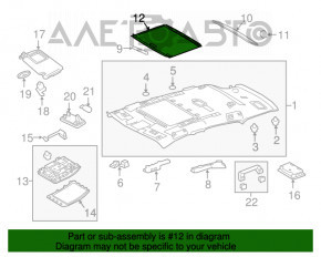 Perdeaua portbagajului Lexus NX200t NX300 NX300h 15-21, neagră