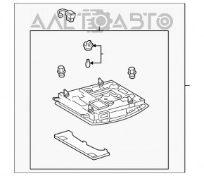 Plafonul de iluminare din față pentru Lexus ES300h ES350 13-18 bej sub tavan