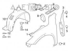 Capota cu balamale dreapta Infiniti QX30 17-