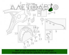 Capacul rezervorului de combustibil Honda Insight 19-22