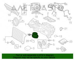 Motorul ventilatorului de încălzire BMW 3 F30 12-18